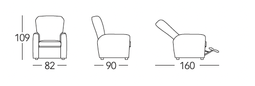 poltrona alzapersone elettrica modello 316