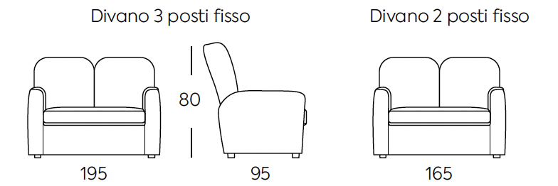 divano tre posti fisso Roma da cesi bologna